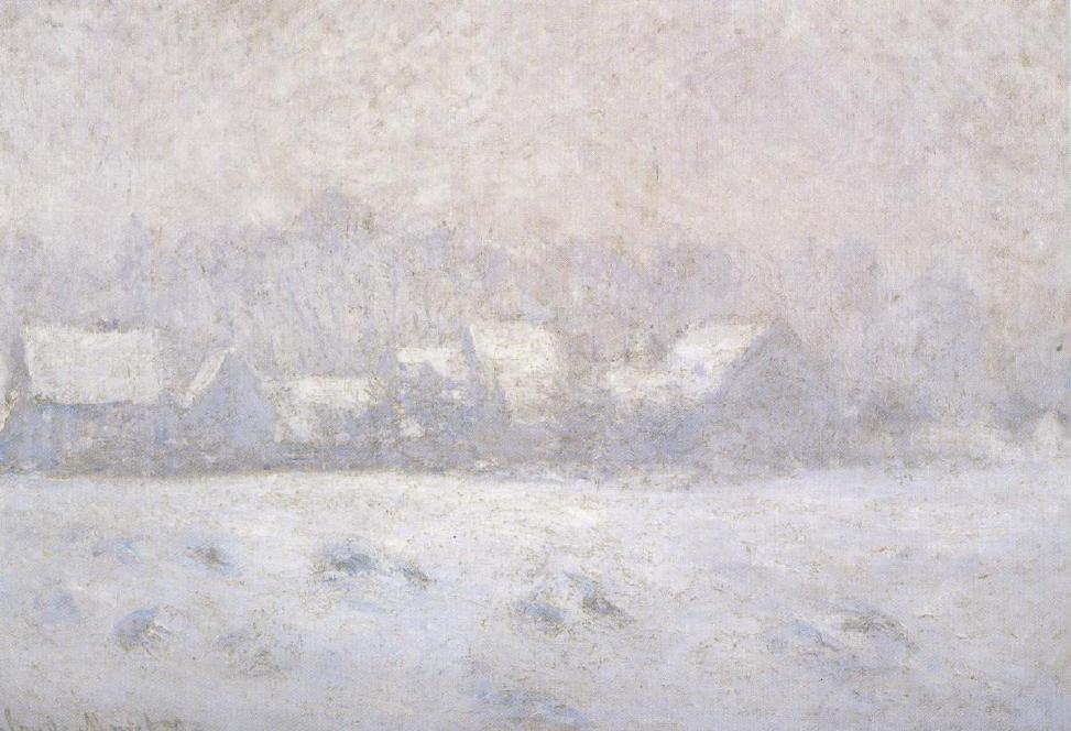 Claude Monet, Schnee in Giverny, 1893