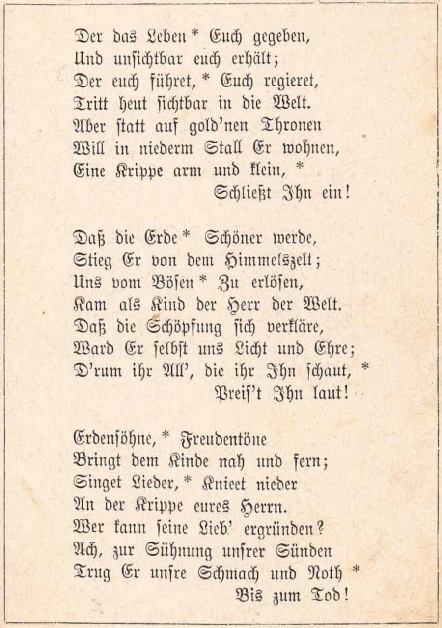 Dem Christkinde